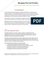 OpenStax Managing Time and Priorities Guide