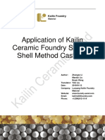 Application of Kailin Ceramic Foundry Sand in Shell Method Casting