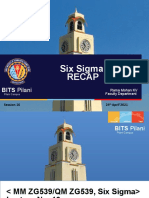 Six Sigma Recap: BITS Pilani