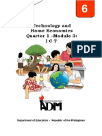 Technology and Home Economics Quarter 1 - Module 3: ICT: Department of Education - Republic of The Philippines