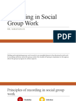 Recording in Social Group Work