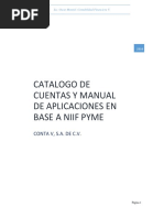 Catalogo de Cuentas NIIF PYME