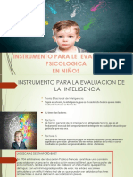 INSTRUMENTO PARA LE EVALUACION PSICOLOGICA EN NIÑOS Ref