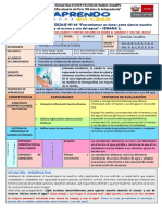 EXPERIENCIA DE APRENDIZAJE #05 "Fomentamos Acciones para Ejercer Nuestro Derecho Al Acceso y Uso Del Agua" - SEMANA 2