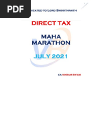 Mega Marathon Direct Tax. Yt