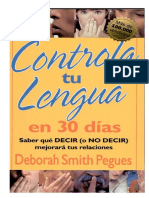 Controla Tu Lengua en 30 Dias - Deborah Smith Pegues