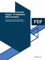 The Total Economic Impact of Salesforce B2B Commerce