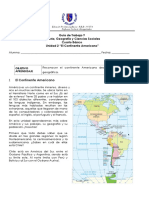 4to - Historia - Guía de Trabajo 9 - América