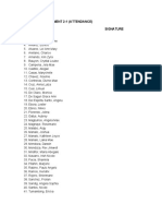 Marketing Management 2-1 (Attendance) Palaranong Pinoy Name: Signature