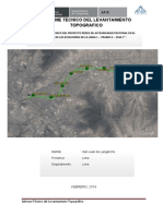 Informe Tecnico Topografia San Juan de Lurigancho