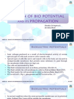 Orgin of Biopotential and Its Propogation