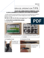 Parts Service Operation: Introduction of Kit of O-Ring Which Komatsu Logo & Parts Number Is Printed For Hose Exchange