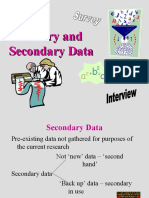 Primary and Secondary Data