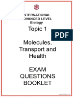 Checked - Unit 1 Molecules, Diet, Transport and Health - Exam Booklet