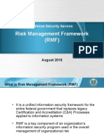 Risk Management Framework (RMF) : Defense Security Service