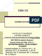 EDS 111 COURSE OUTLINE Extended