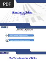 Branches of Ethics: Unit 1.3