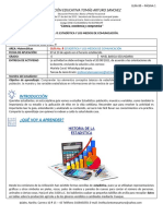 Guia 8 - Estadistica - Mate. Grado 6 - 2021