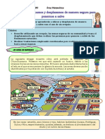 Actividad Nos Ubicamos y Desplazamos de Manera Segura para Matemática