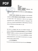 DEMANDA DE DESALOJO POR OCUPACIÓN PRECARIA CONTRA SORAYA MUAQQAT V. 23 Ago 2017. Exp 14184-2017-0-1801-JR-CI-31 4 Págs