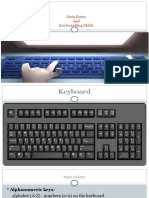 Data Entry and Keyboarding Skills