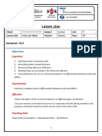 Science Lesson Plan-Acids and Alkalis