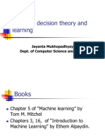 Bayesian Decision Theory and Learning: Jayanta Mukhopadhyay Dept. of Computer Science and Engg