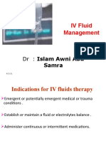 IV Fluid Management: Islam Awni Abu Samra