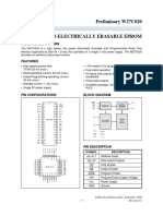 Datasheet EEPROM W27C020P-70 (250K)