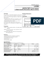 Datasheet LA1805 (AM-FM-IF-MPX Tuner System)