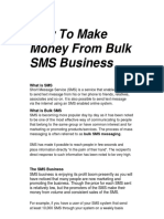 How To Make Money From Bulk SMS Business