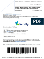 FWD: (RECORDATORIO) Su Cita para Vacunación COVID 19 en Vacunación Covid EPS Sanitas Cali (Centro Comercial Cosmocentro) Se Encuentra Confirmada!