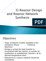 Chapter 5 Reactor Design and Reactor Network