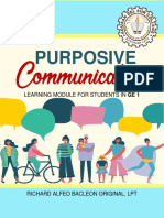 Purposive Communication - Module 2 - WM