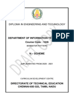 Diploma in Engineering and Technology: Department of Information Technology Course Code: 1046