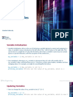 Intro To Variables Python