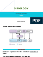 Biological Molecules - Lipids