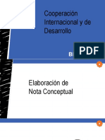 Elaboración de Nota Conceptual