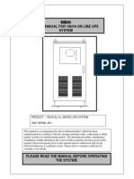 10kva Ups User Manual-Bmrcl