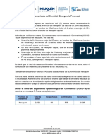 Coronavirus, Nuevo Comunicado Del Comité de Emergencia Provincial 01072020 - 21,00