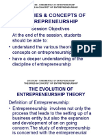 Concept Theories of Entrepreneurship