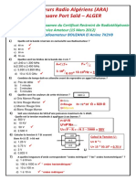 Correction Exam 15 Mars 2012