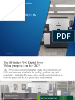 Value Proposition: HP Indigo 7500 Digital Press Presentation