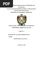 Universidad Nacional de San Cristobal de Huamanga Facultad de Ingenieria Quimica Y Metalurgia Escuela de Post Grado Maestria en Ingenieria Ambiental