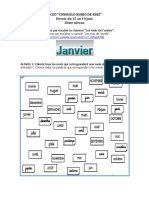 PDF Exercices Les Mois de L'année