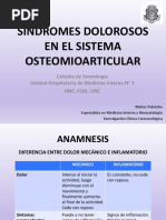 Síndromes Dolorosos en - SOMA 2018