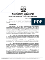 RJ N.° 223-2021 Aprobar Primera Relación de Becarios Convocatoria 2021 PDF