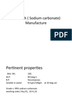 Soda Ash (Sodium Carbonate) Manufacture