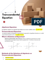 Chapter 02 (Solution of Algebraic & Transcendental Equation)