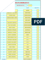 Individual Poster Muster List